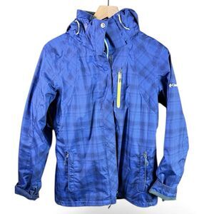 Columbia Blue & Black Winter Coat